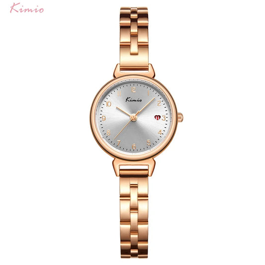 Kimio Watch Calendar Quartz Stainless Steel Bracelet