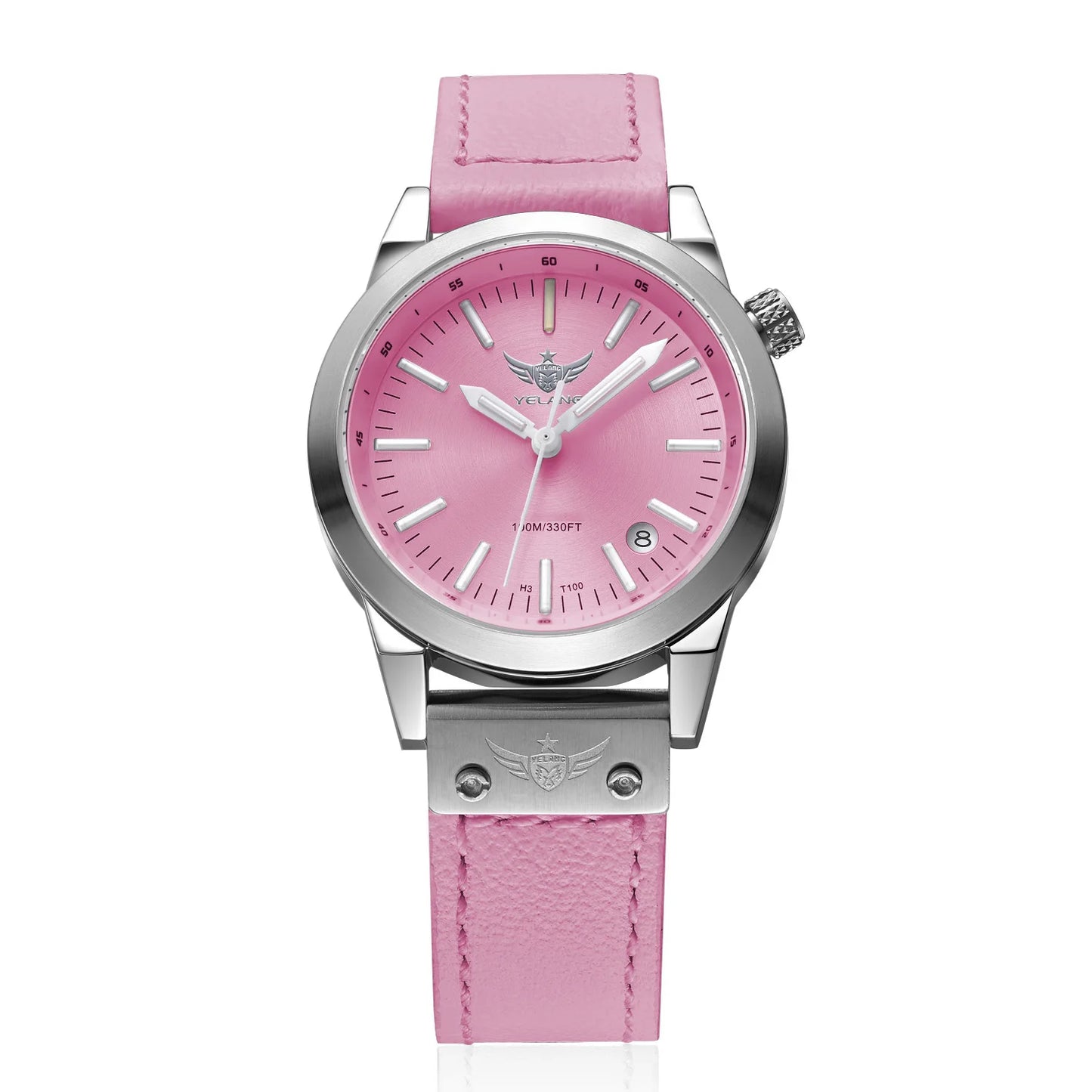 Yelang Ladies Watch 36mm Quartz Luminous 100M Waterproof Sapphire Glass with Date