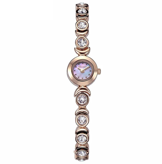 Davena Mini Watch Elegant Crystal Steel Bracelet