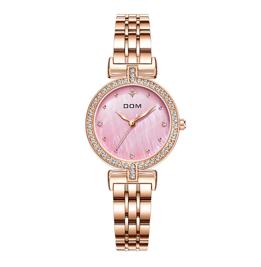 DOM Quartz Bracelet Watch Gold Mesh Fashion Watch