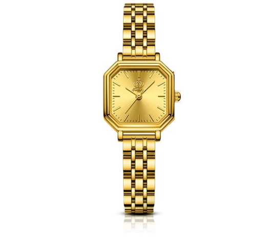 Olves Square Dial Quartz Watch  Stainless Steel Gold
