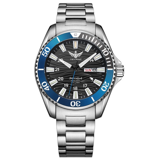 Yelang 44mm Japan Movement Watch Waterproof Luminous