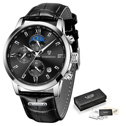 Lige Men's Watches Business Fashion Quartz