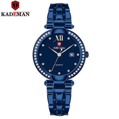 Kademan Women's Fashion Quartz Watch with date and Water Resistant