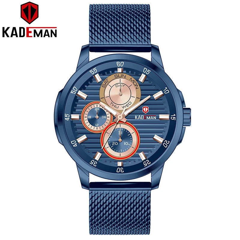 Buy Kademan blue belt watch-679G at Best Price In Pakistan | Telemart