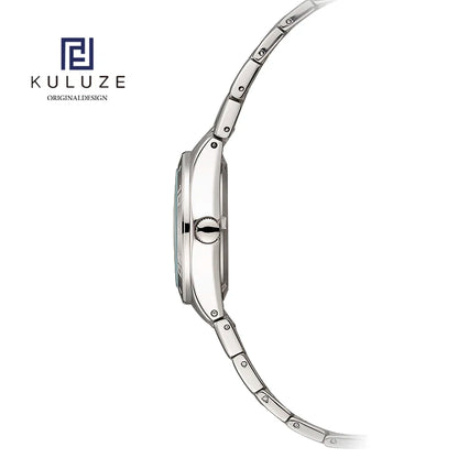 Kuluze Titanium Watch Swiss Ronda 708 Quartz Movement Phase Moon Water Resistant