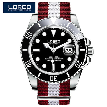 Loreo Waterproof Automatic Watch with Luminous dials