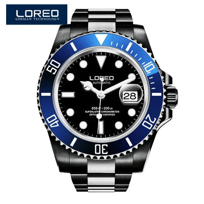 Loreo Waterproof Automatic Watch with Luminous dials