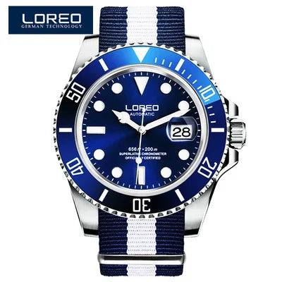 Loreo Waterproof Automatic Watch with Luminous dials