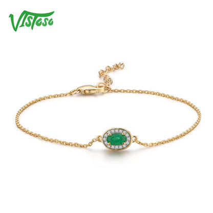 Victoso 14K W/Y/R Gold Bracelets Fancy Pink/Blue Sapphire/Emerald/Ruby