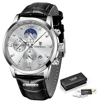 Lige Men's Watches Business Fashion Quartz