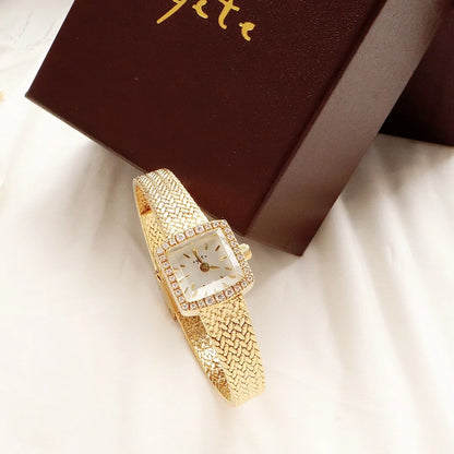 Babila Mini-square Diamond-encrusted Quartz Fashion Watch