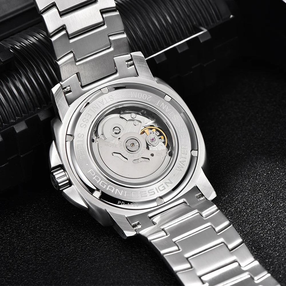 Pagani Design 43MM Ceramic Bezel Men Automatic Watch Sapphire Glass