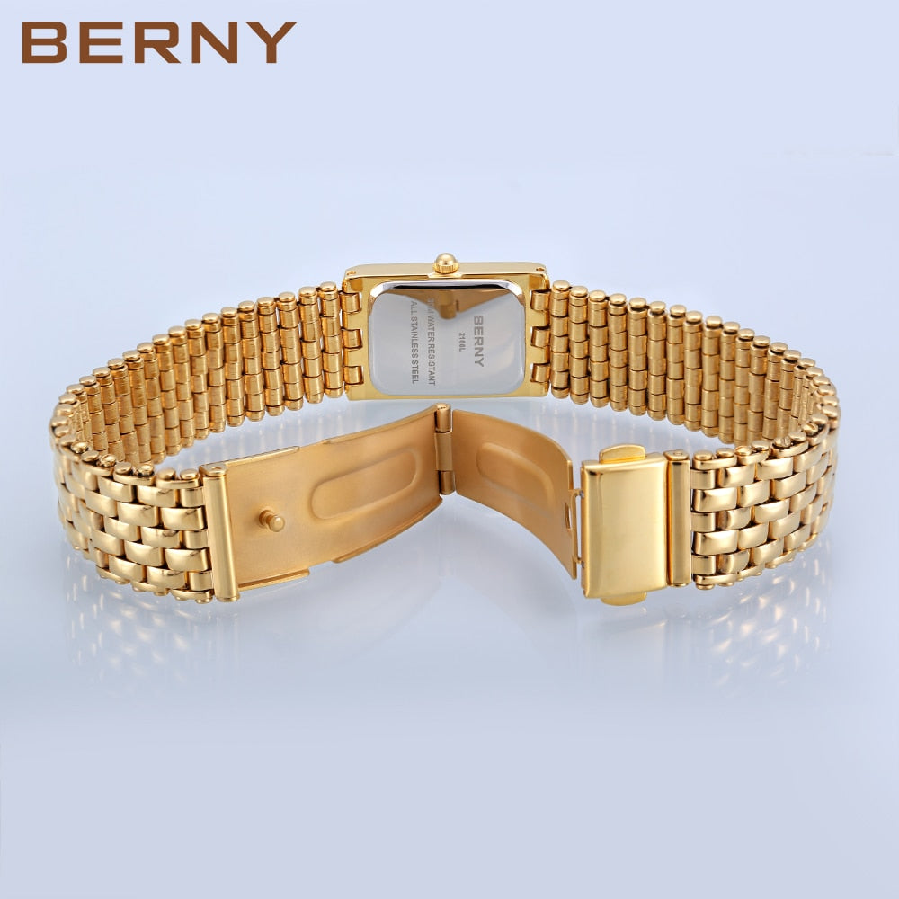 Berny Watch available in different face colours. Waterproof Stainless Steel
