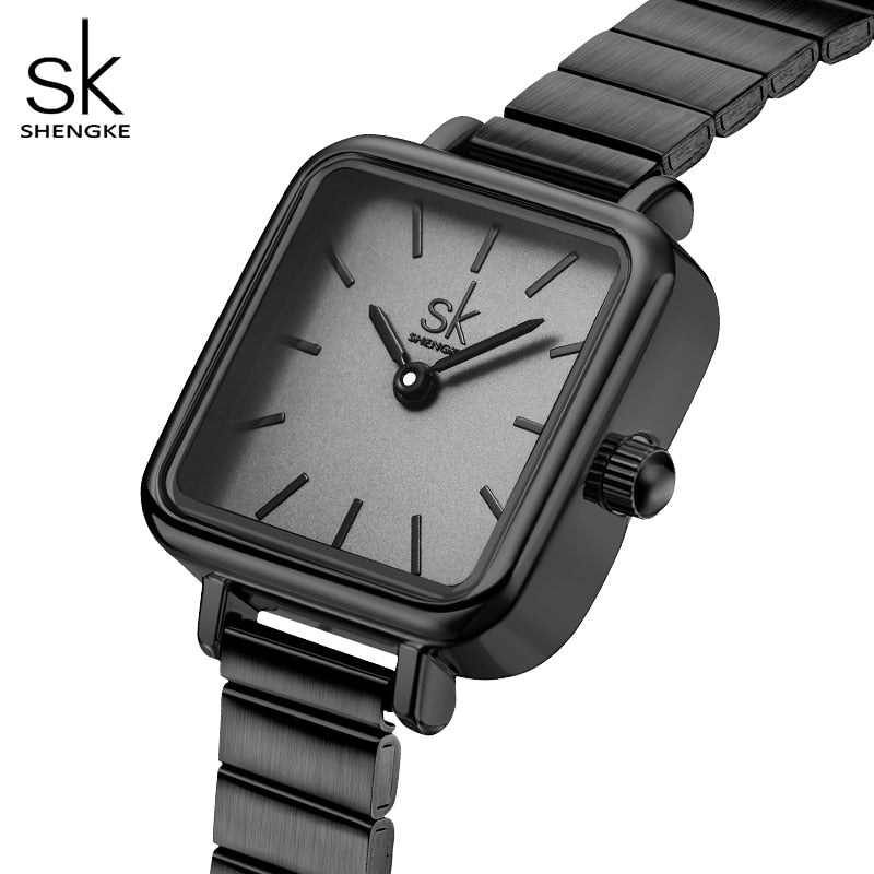 SK Shengke Square Dial Adjustable Strap Japanese Quartz Watch