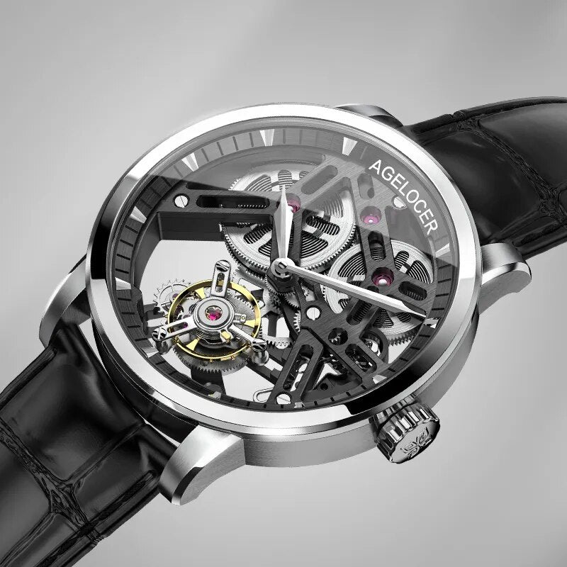 Agelocer Hollow Hand-Operated Watch, Extremely Stylish