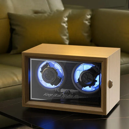 Automatic Watch Winder, IBBETON  Luxury High-End with Mabuchi Motor. Four or six watch winder.