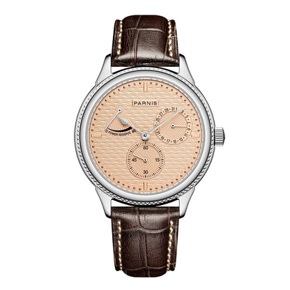 Parnis 42mm  Automatic Men's Watch with Power Reserve