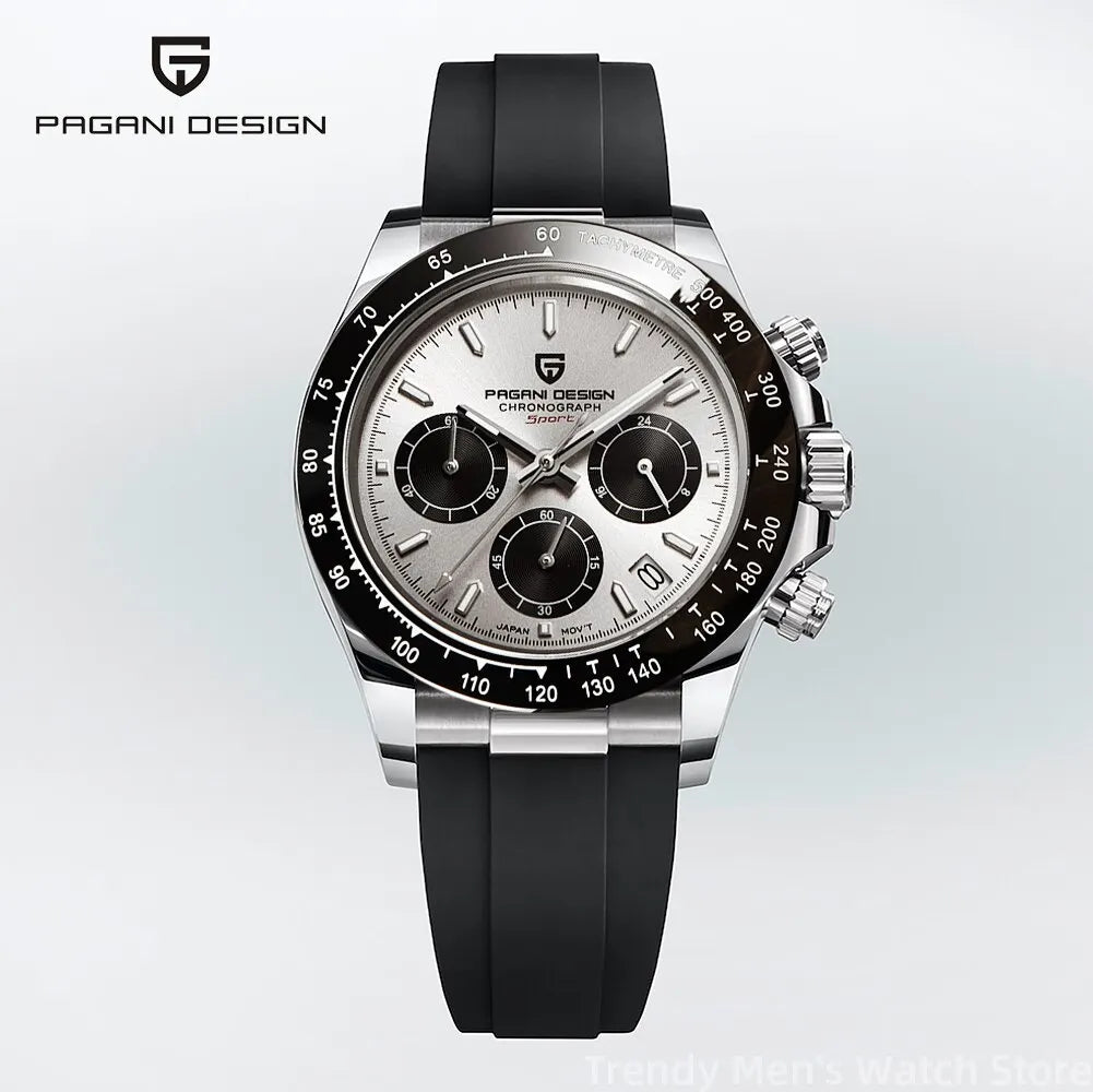 Pagani Design Men's Watch Quartz Automatic Date, Waterproof Sport Chronograph