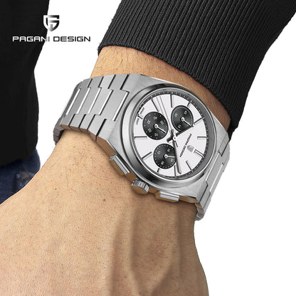 Pagani Design Men's Sport Quartz Watches Sapphire Stainless Steel Waterproof