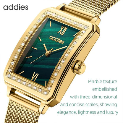 Addies Watch Green Face, Quartz Movement