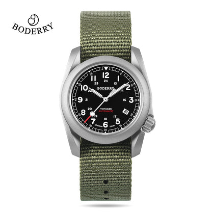 Boderry Field Watch: Titanium Automatic Watch