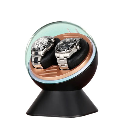 Automatic Watch Winder For two (2) watches, Battery and USB powered