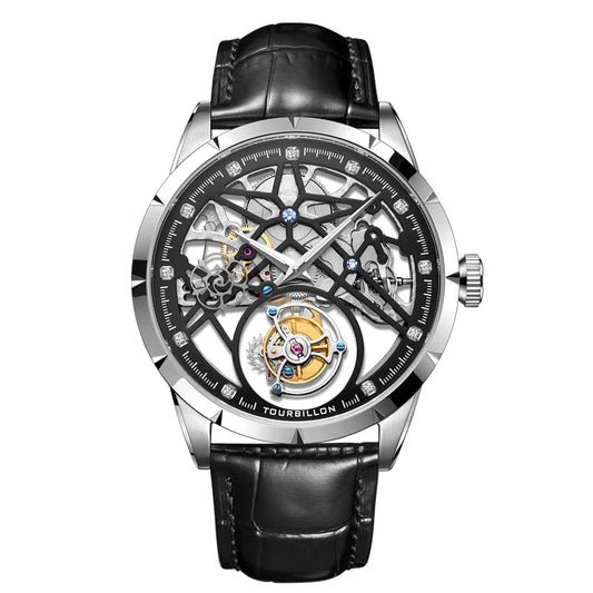 Jinlery Tourbillon Mens Stylish Watch