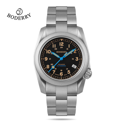 Boderry Field Watch: Titanium Automatic Watch