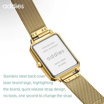 Addies Watch Green Face, Quartz Movement