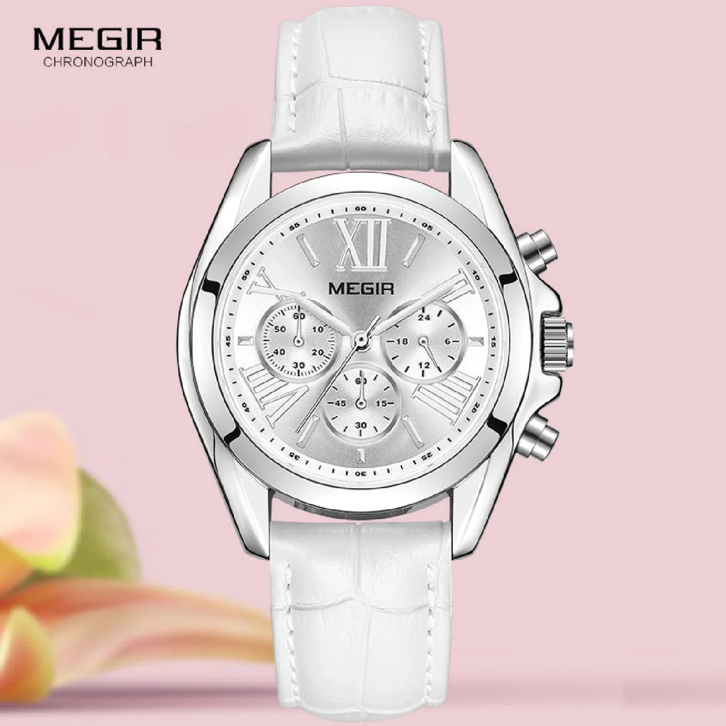 Megir Chronograph Quartz  Watch and Water Resistant