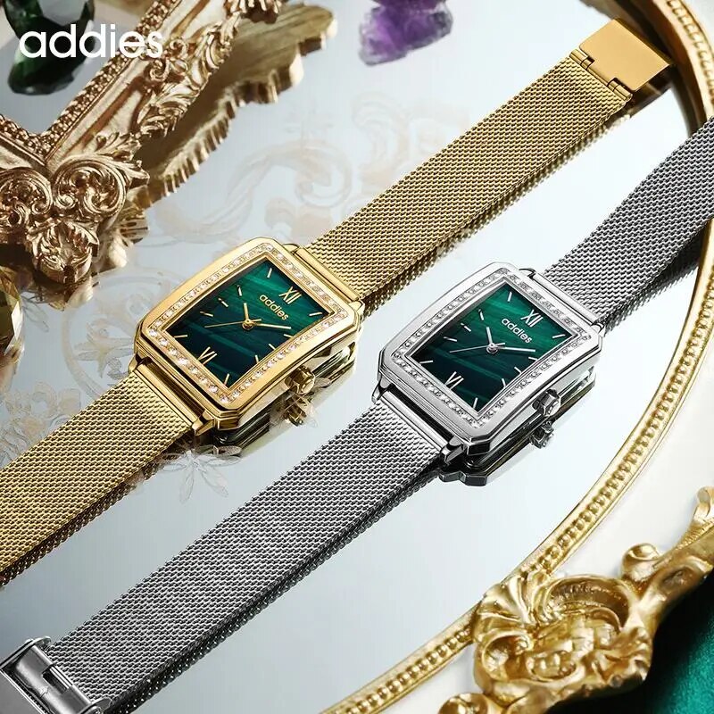 Addies Watch Green Face, Quartz Movement