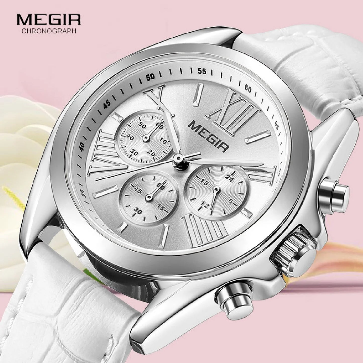 Megir Chronograph Quartz  Watch and Water Resistant