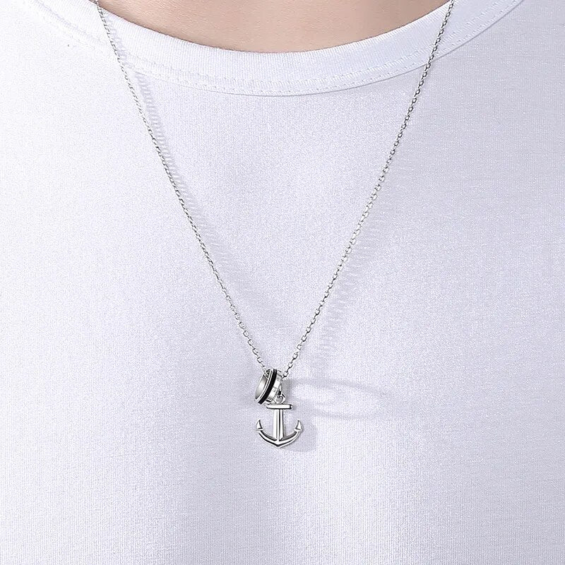 S925 Sterling Silver Necklace Men's Necklaces Cool Charms