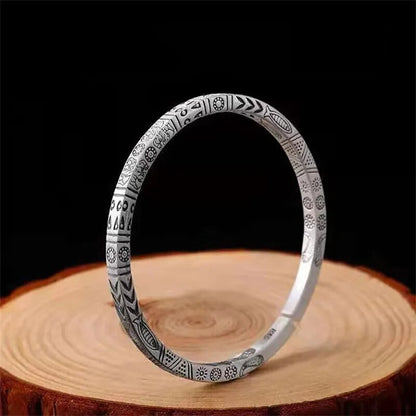 Totem Mobius Ring Bracelet Silver 999 Full Silver Vintage