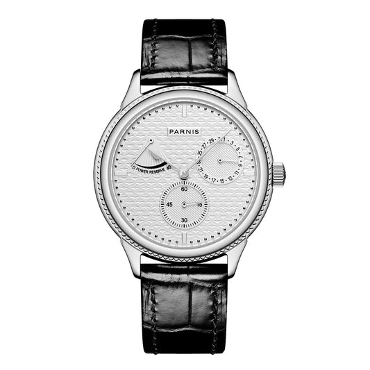 Parnis 42mm  Automatic Men's Watch with Power Reserve