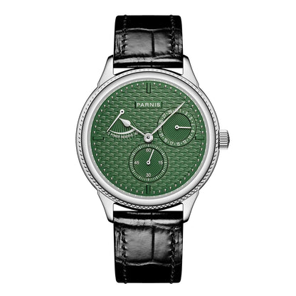 Parnis 42mm  Automatic Men's Watch with Power Reserve