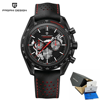 Pagani Design Moon Dark Men's Watch Quartz Watch, Chronograph, Sapphire Glass