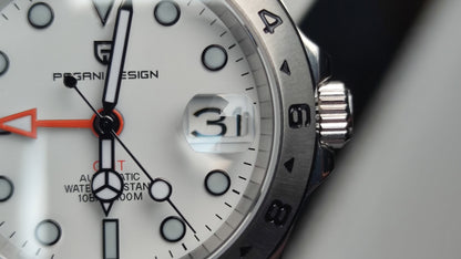 PAGANI DESIGN 2023 新款 NH34 GMT 男士自动机械手表冒险家不锈钢