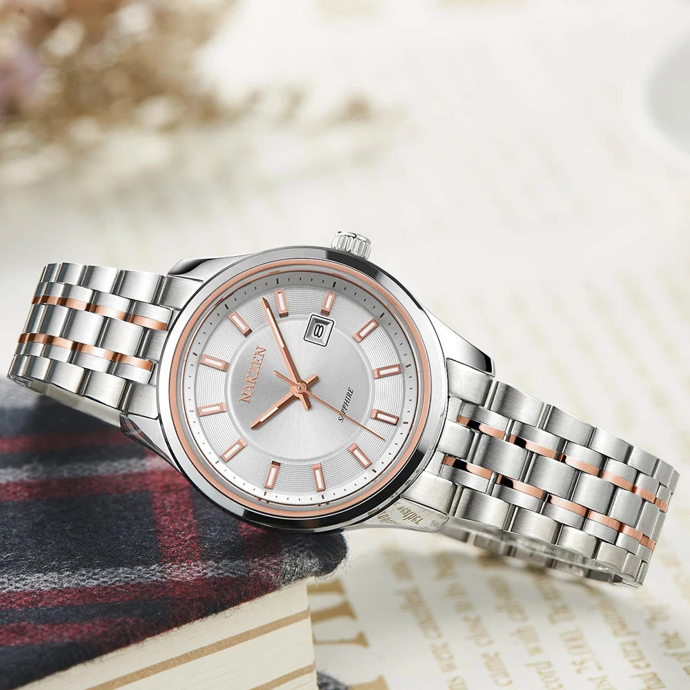 Nakzen Women's Quartz Watch Sapphire Glass and Water Resistant