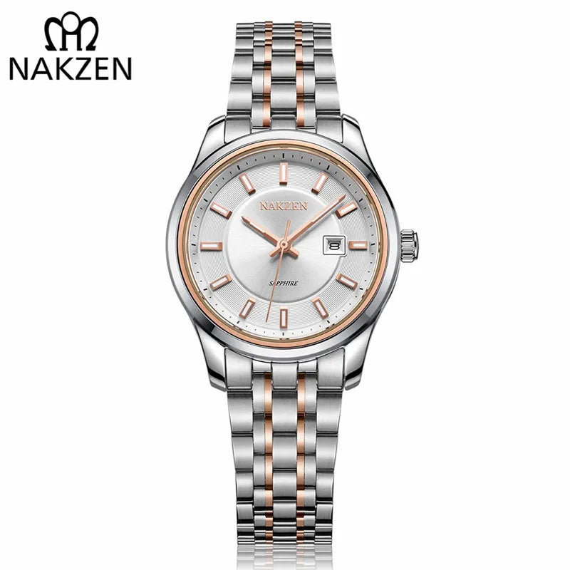 Nakzen Women's Quartz Watch Sapphire Glass and Water Resistant