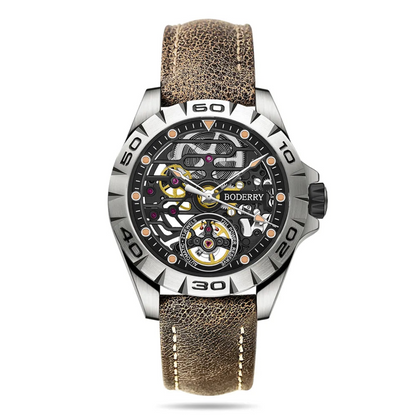 Boderry Skeleton Titanium Watch Automatic Waterproof Sapphire Glass