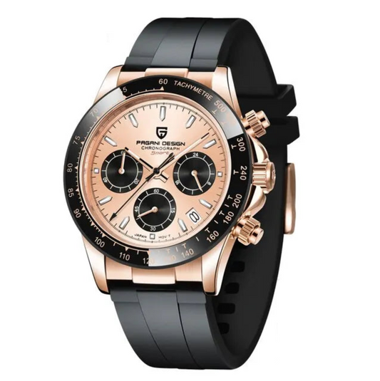 Pagani Design Men's Watch Quartz Automatic Date, Waterproof Sport Chronograph